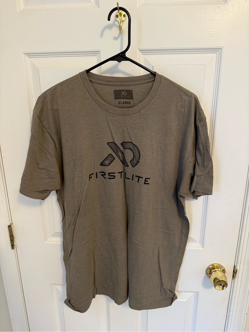 First Lite Men's Short Sleeve Logo Tee - Taupe
